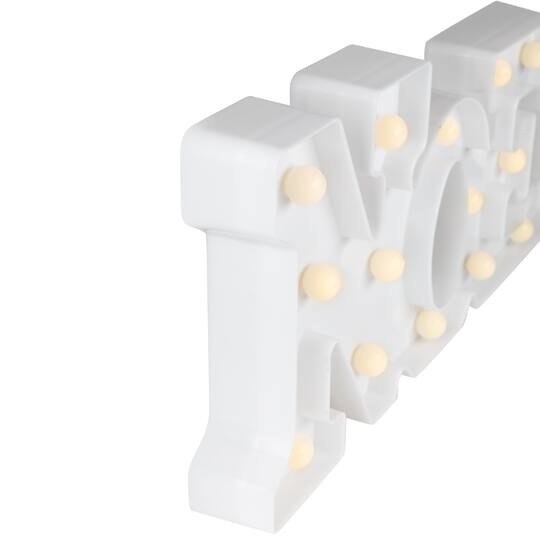 17" White Noel LED Christmas Marquee Wall Sign